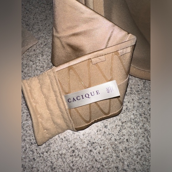 Lane Bryant Cacique Multi Way Boost Strapless Bra beige size 42C - Picture 3 of 6